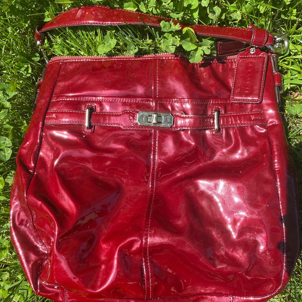 Red Vintage Coach Purse